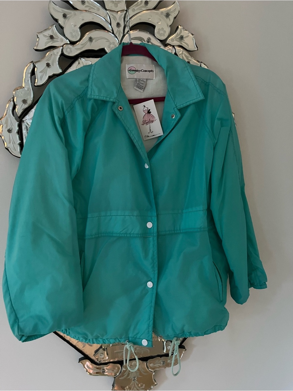 Vintage Teal Utility Jacket